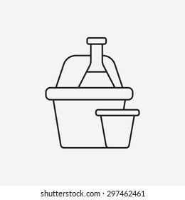 champagne line icon