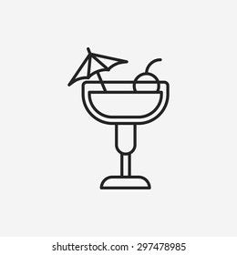 champagne line icon