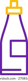 Línea de champán Diseño de íconos de Vector de dos colores