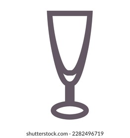 Champagne linear icon. Vector illustration.
