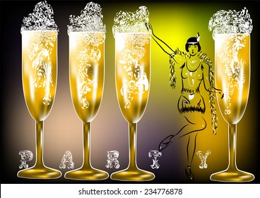 champagne party twenties