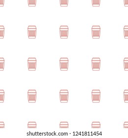 champagne pattern repeat seamless on white background. Editable line champagne icons from fastfood collection. drink icon for web and mobile.