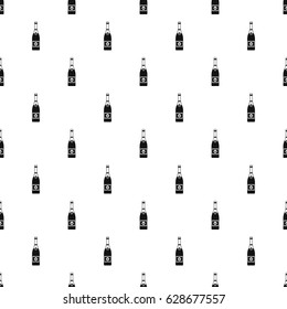 Champagne pattern seamless in simple style vector illustration