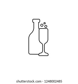 Champagne Simple Icon