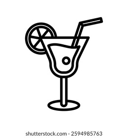 Champagne simple line art vector