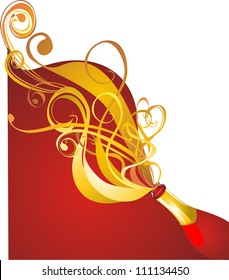 Champagne splash