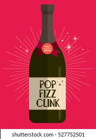 champagne template vector/illustration