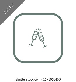 champagne toast icon