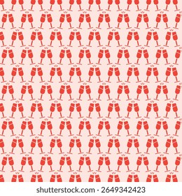 Champagne Toast Pattern for Celebrations