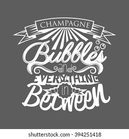 Champagne Typography t-shirt vector design 