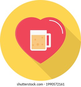 champagne vector flat colour icon