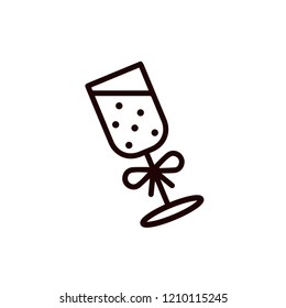 Champagne vector icon