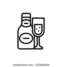Champagne vector icon