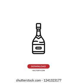 Champagne vector icon