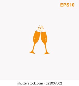 Champagne vector icon