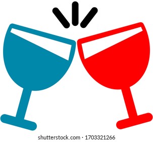 champagne vector icon for app and web
