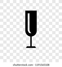 Champagne vector icon isolated on transparent background, Champagne transparency logo concept