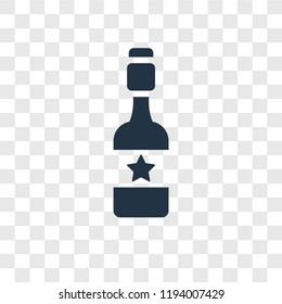 Champagne vector icon isolated on transparent background, Champagne transparency logo concept