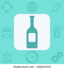 Champagne vector icon sign symbol