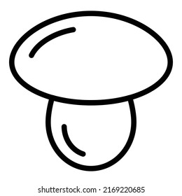 Champignon icon outline vector. Mushroom food. Shiitake truffle