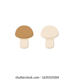 Champignon mushroom icon flat style