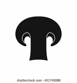 Champignon mushroom icon in simple style isolated vector illustration