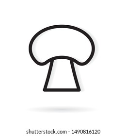 champignon mushroom icon- vector illustration 
