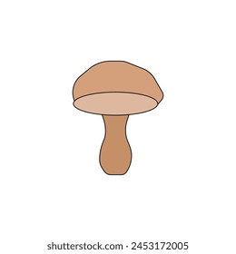 champignon mushroom vector type icon