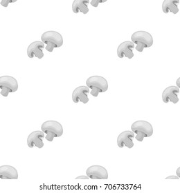 Champignon.BBQ single icon in monochrome style vector symbol stock illustration web.