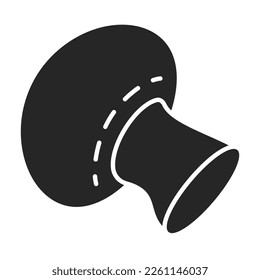 Champignon vector icon.Black vector icon isolated on white background champignon .