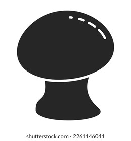 Champignon vector icon.Black vector icon isolated on white background champignon .