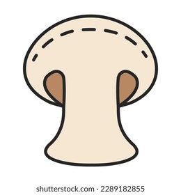Champignon vector icon.Color vector icon isolated on white background champignon .