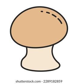 Champignon vector icon.Color vector icon isolated on white background champignon .