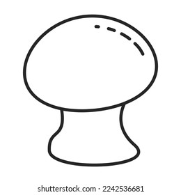 Champignon vector icon.Outline vector icon isolated on white background champignon .