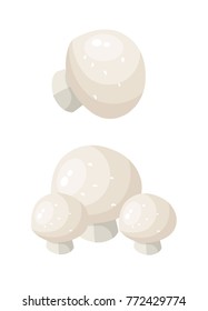 champignon. vector simple illustration