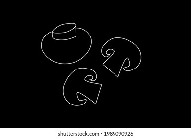 vector de alimento de medio hongo campeón