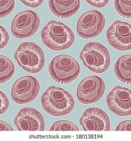 Champignons seamless pattern
