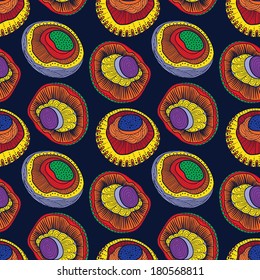 Champignons seamless pattern
