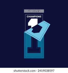 Champion 1 stylish slogan typography tee shirt design.Motivation and inspirational quote.Clothing,t shirt,apparel and other uses Vector print, typography, poster.
