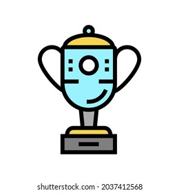 Champion Award Golf Tournament Color Icon Vector. Champion Award Golf Tournament Sign. Isolated Symbol Illustration