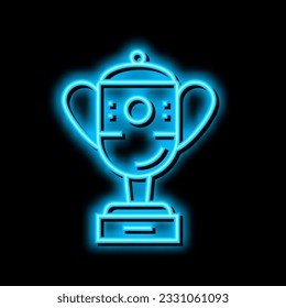 champion award golf tournament neon light sign vector. champion award golf tournament illustration