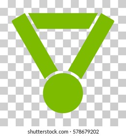 Champion Award icon. Vector illustration style is flat iconic symbol, eco green color, transparent background. Designed for web and software interfaces.