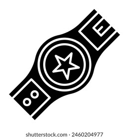Champion Belt Icon Design For Personal And Commercial Use.