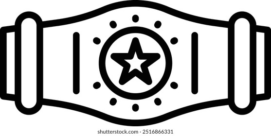 Champion Belt icon design for personal commercial use