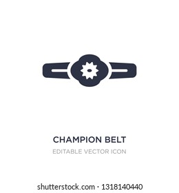 champion belt icon on white background. Simple element illustration from Sports concept. champion belt icon symbol design.
