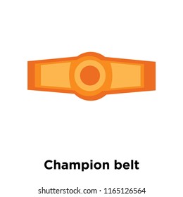 Champion belt icon vector isolated on white background, Champion belt transparent sign , human illustrations , human illustrations