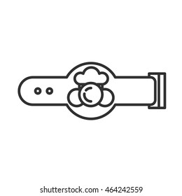champion belt linear icon. Thin line design