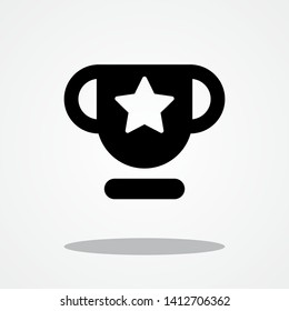 Champion Cup Icon with Gray Shadow