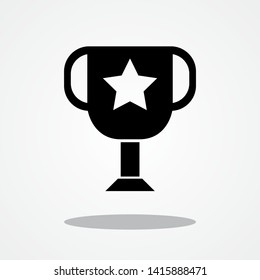 Champion Cup Icon with Gray Shadow