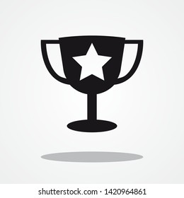 Champion Cup Icon with Gray Shadow 